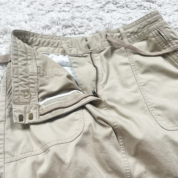 Banana Republic Khaki Tan Mid Rise Mini Skirt Casual Neutral Size 6 Pockets - Picture 4 of 6